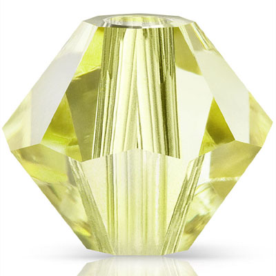PCBIC03 PL 1 ACIYEL - Preciosa crystal bicones - acid yellow